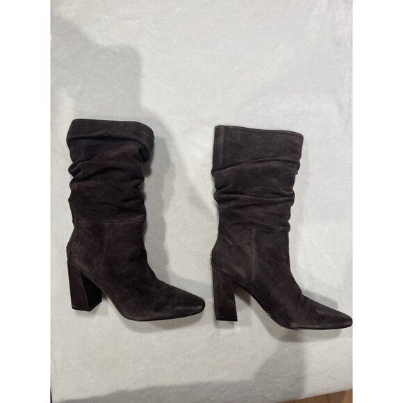 Guess Women's Yeppy Mid Calf Slouchy Block Heel Dress Boots Brown Size 6 1/2 - Picture 5 of 8